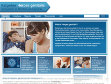 Tablet Screenshot of herpes-genitalis.org